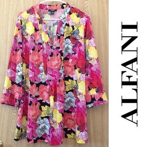 Alfani Floral Blouse 2X EUC